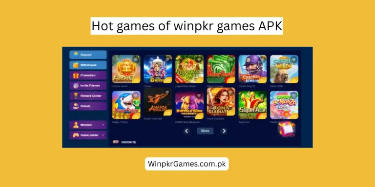 Hot games of winpkr game apk